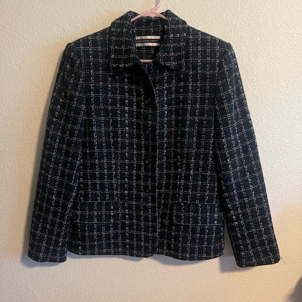 Amanda Smith Gray Blazer Size 10